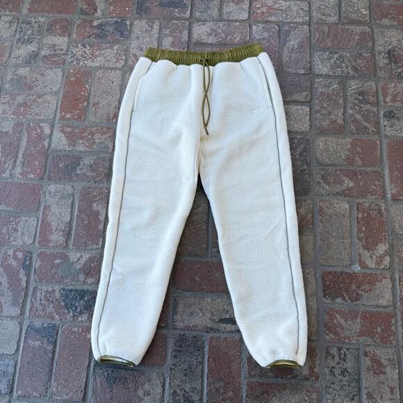 Fabletics Other - Fabletics Cream Green Fleece Sweatpants Mens Size L